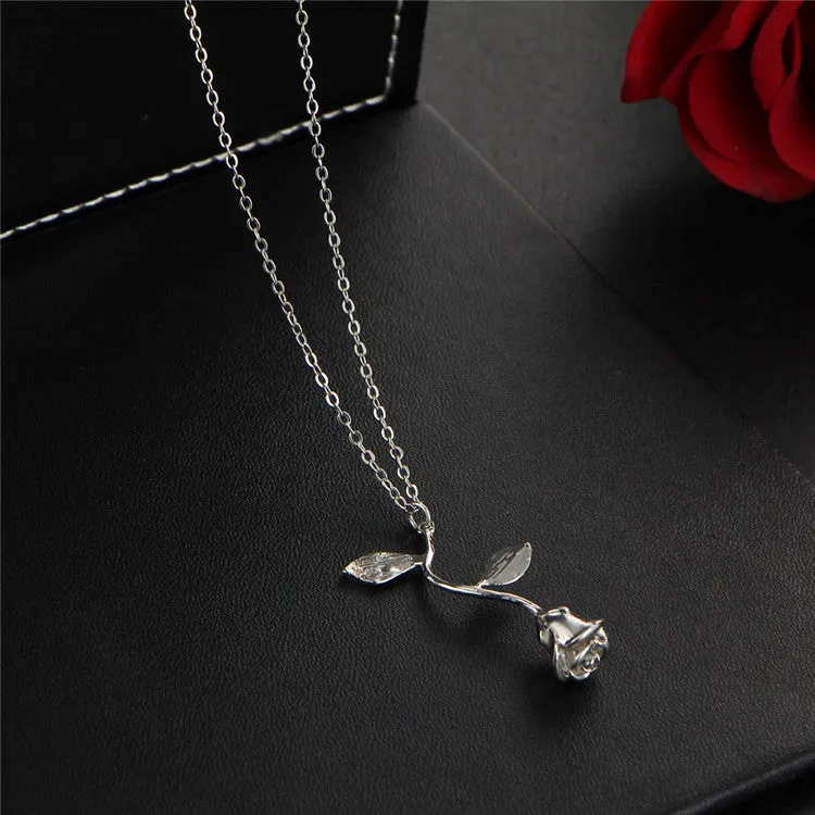 Rose Pendant Necklace