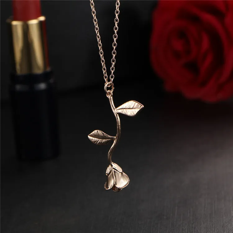 Rose Pendant Necklace