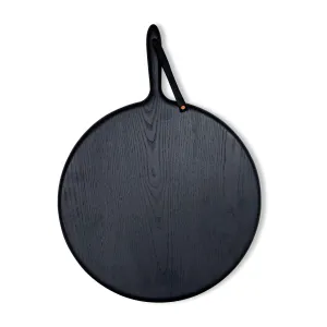 Round Cutting Board, Ebonized Ash