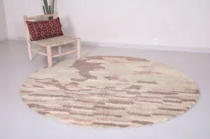Round Moroccan rug - custom rounded handmade rug