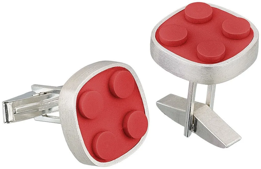 Rounded Brick Cuff Links