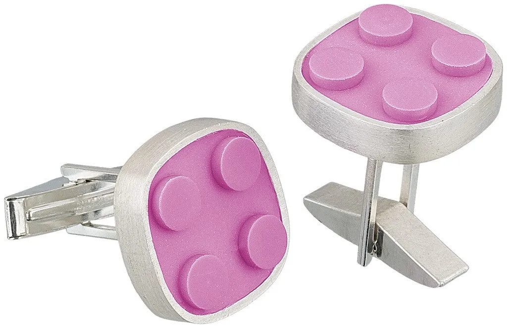 Rounded Brick Cuff Links