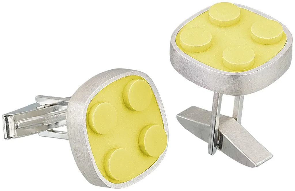 Rounded Brick Cuff Links