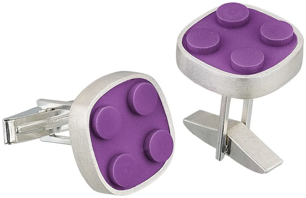 Rounded Brick Cuff Links