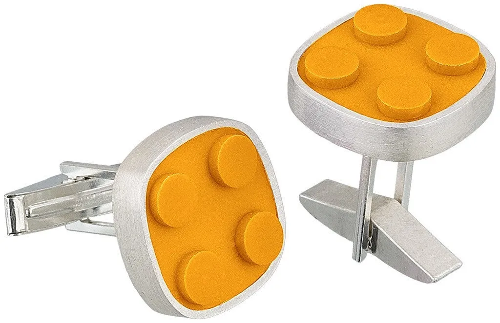 Rounded Brick Cuff Links