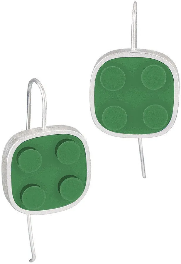 Rounded Brick Earrings