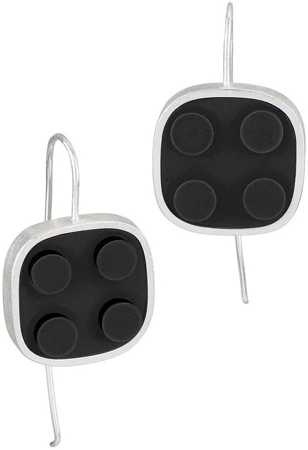 Rounded Brick Earrings