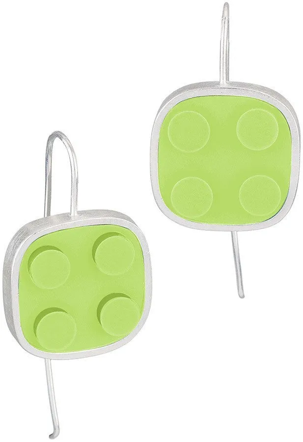 Rounded Brick Earrings