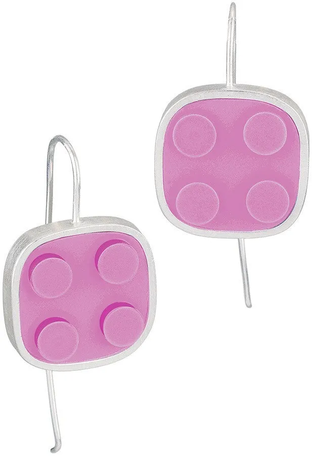 Rounded Brick Earrings