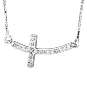 Rounded Cross - Sterling Silver Black Hills Gold Pendant