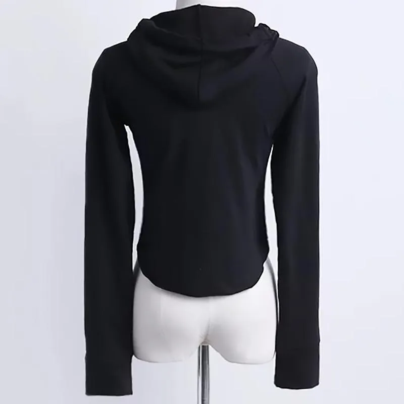 Rounded Hem Hooded Shirt
