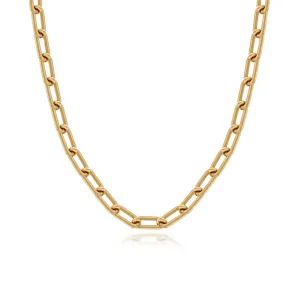 Rounded Paperclip Chain Necklace