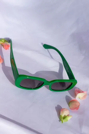 Rounded Rectangle 90s Look Sunglasses