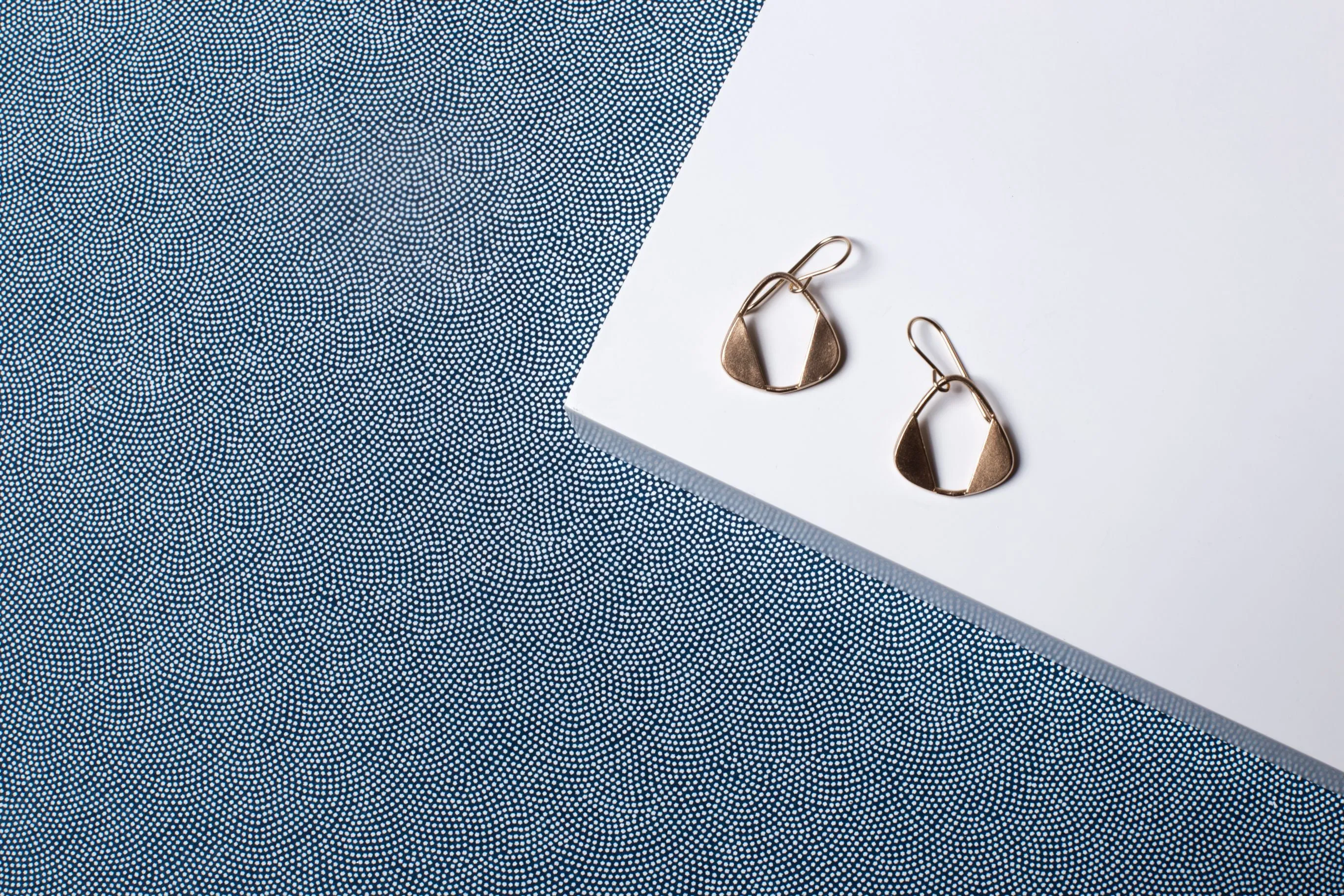 Rounded Triangle Earrings