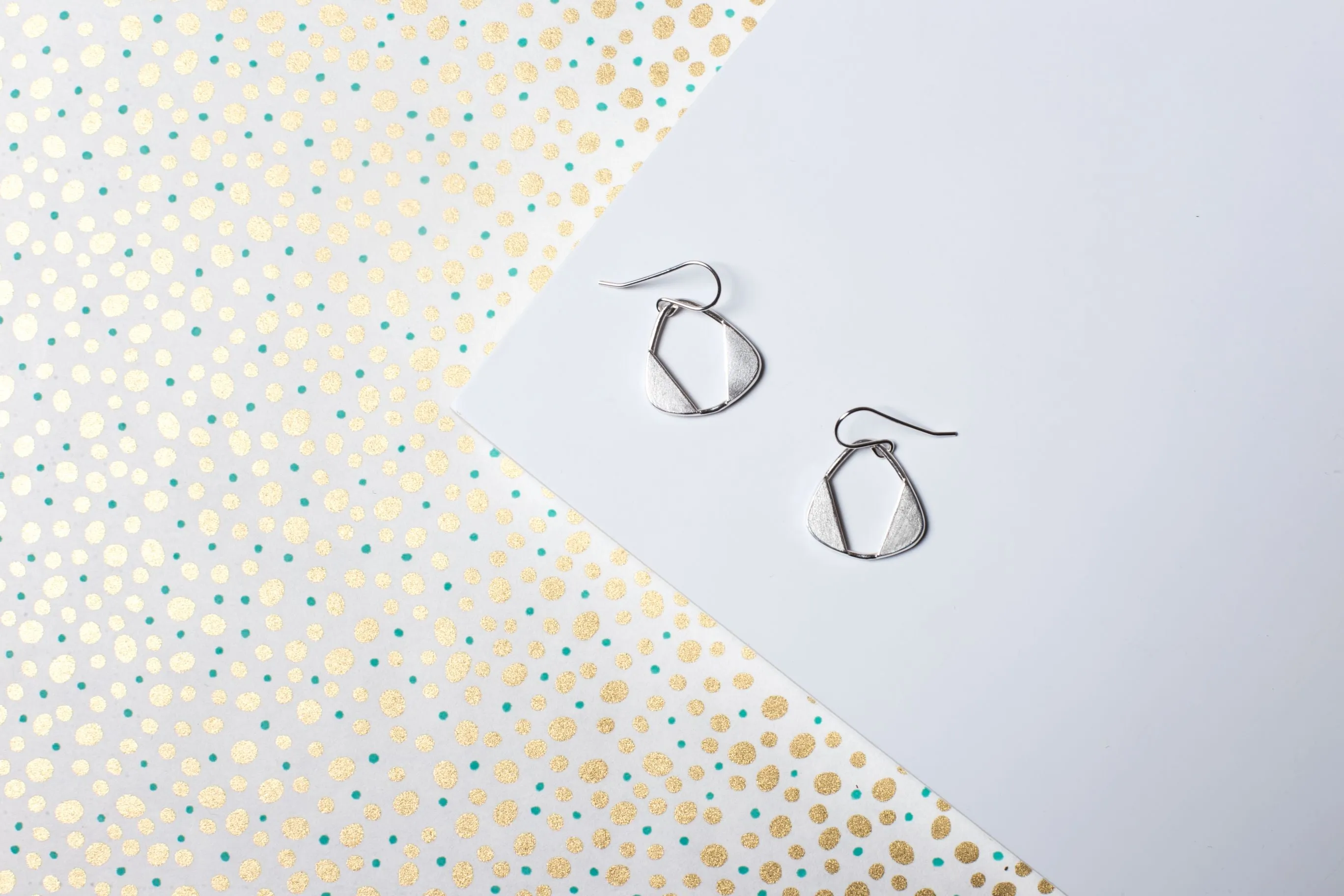 Rounded Triangle Earrings