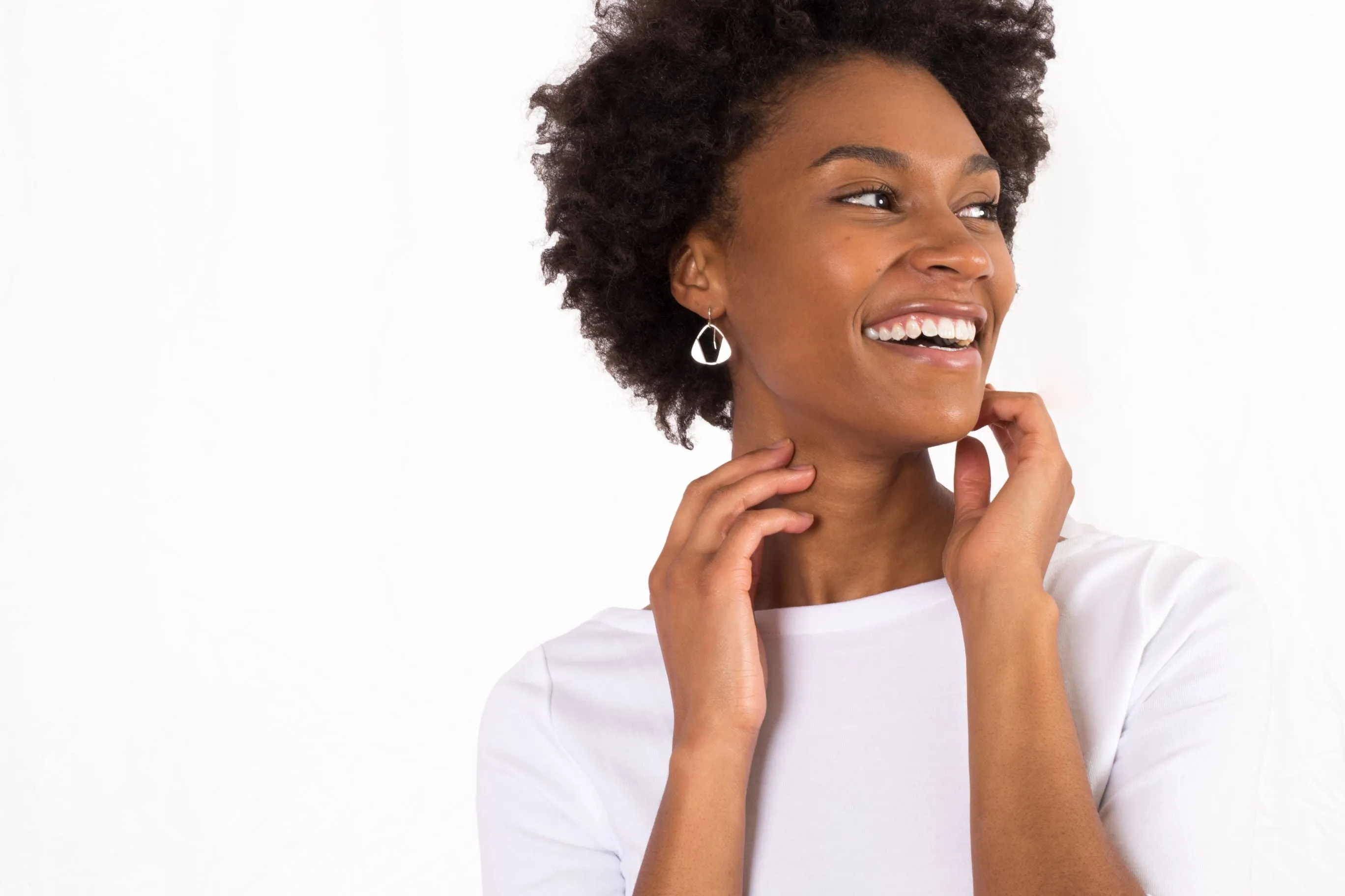 Rounded Triangle Earrings