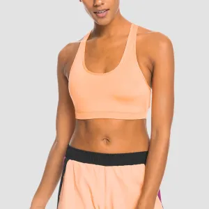 Roxy Back To You Medium Support Sports Bra Cantaloupe - Womens