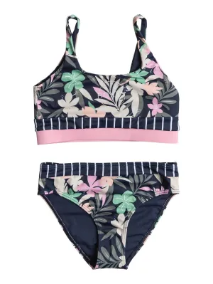 Roxy Girls Ilacabo Active Tank Top Swim Set