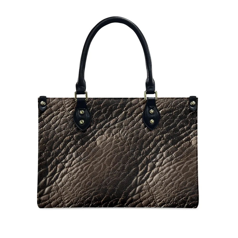 Savanna Luxe: Exotic-Inspired Womens PU Leather Twill Handbag