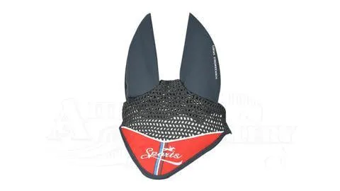 Schockemohle Fly Veil Action Elastic Ears Frozen Anthra