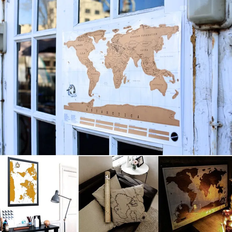 Scratch-Off Map Travel Edition