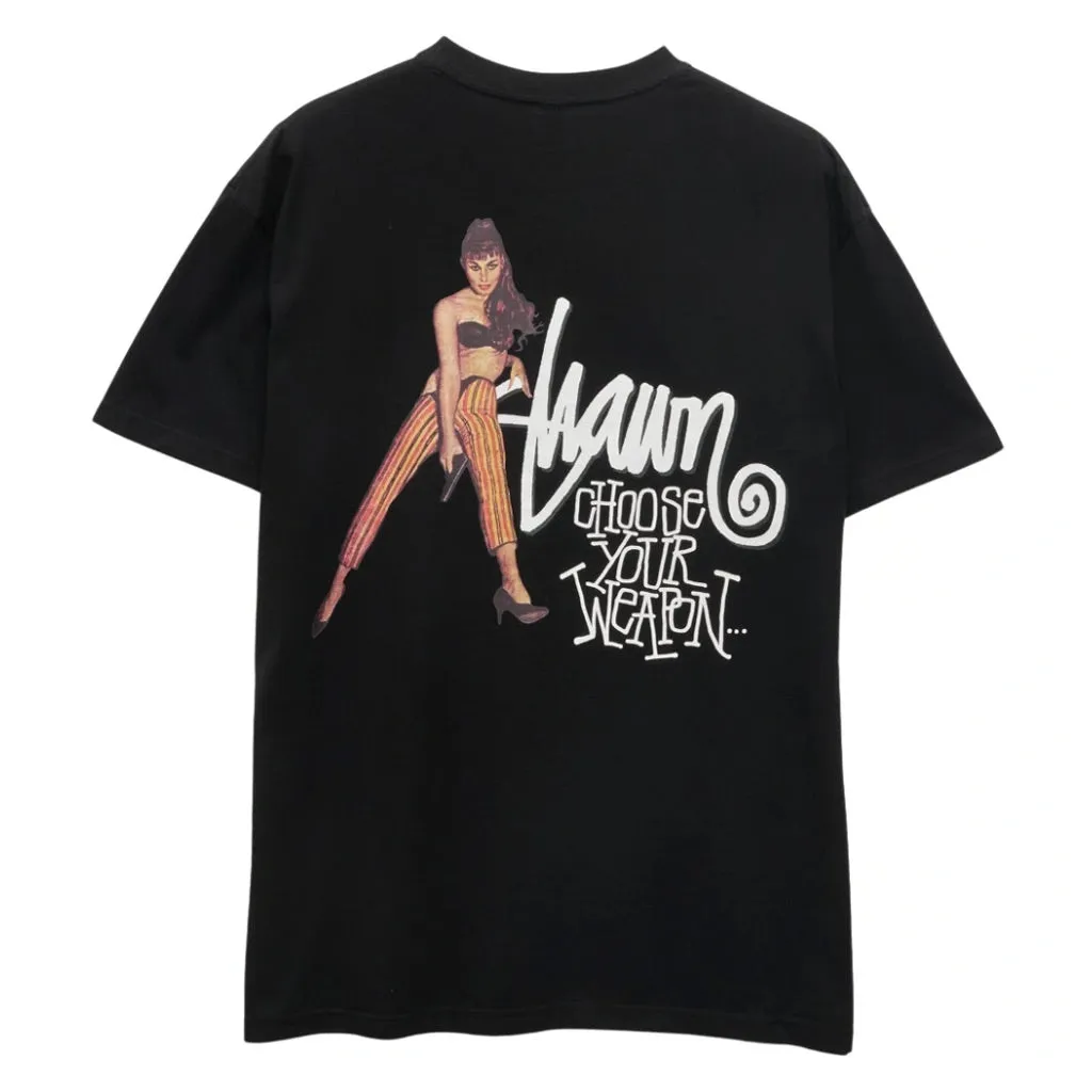 S/DOUBLE CHOOSE YOUR WEAPON TEE - BLACK