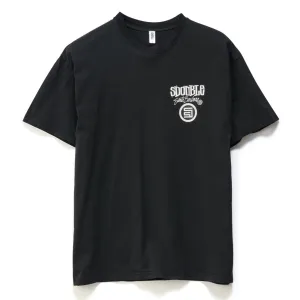 S/DOUBLE COMBO PLATTER TEE - WASHED BLACK