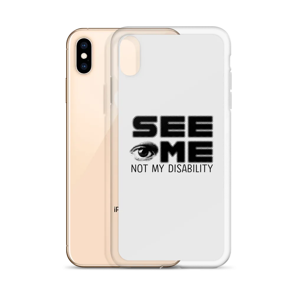 See Me Not My Disability (Halftone) iPhone Case