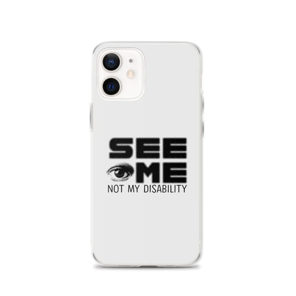 See Me Not My Disability (Halftone) iPhone Case