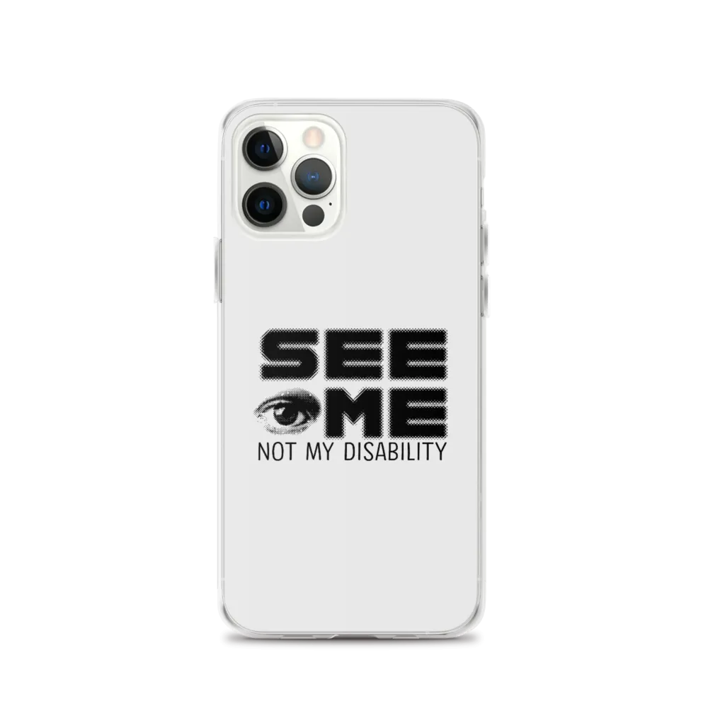 See Me Not My Disability (Halftone) iPhone Case