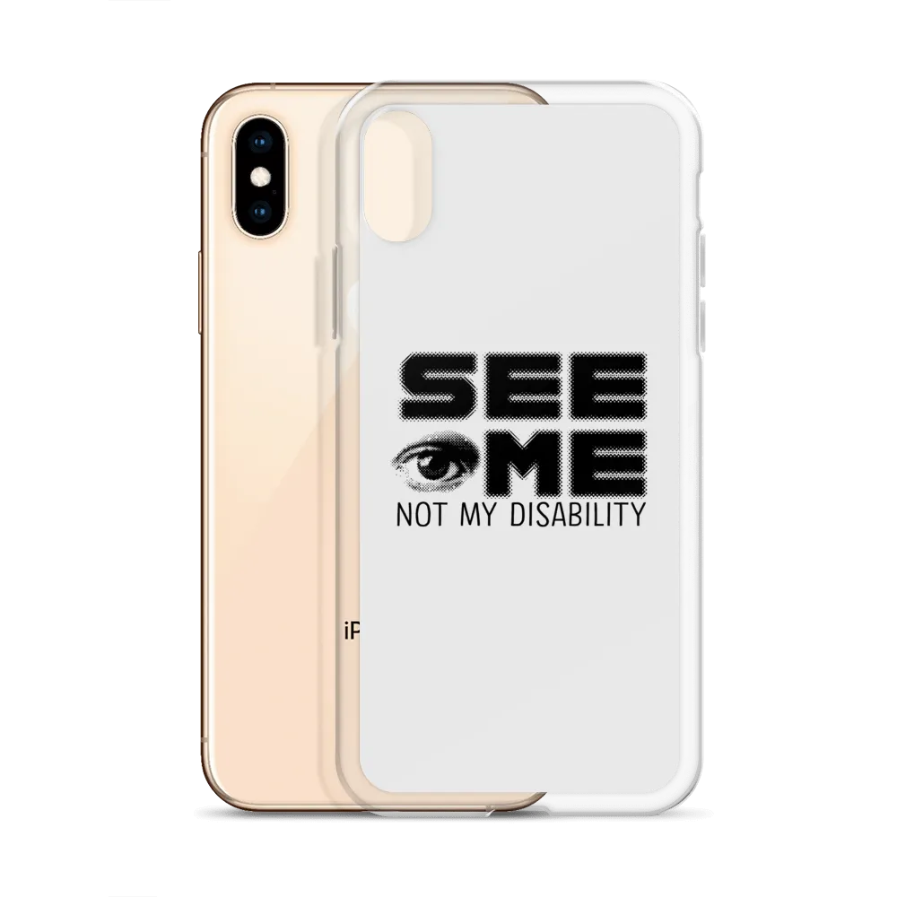 See Me Not My Disability (Halftone) iPhone Case