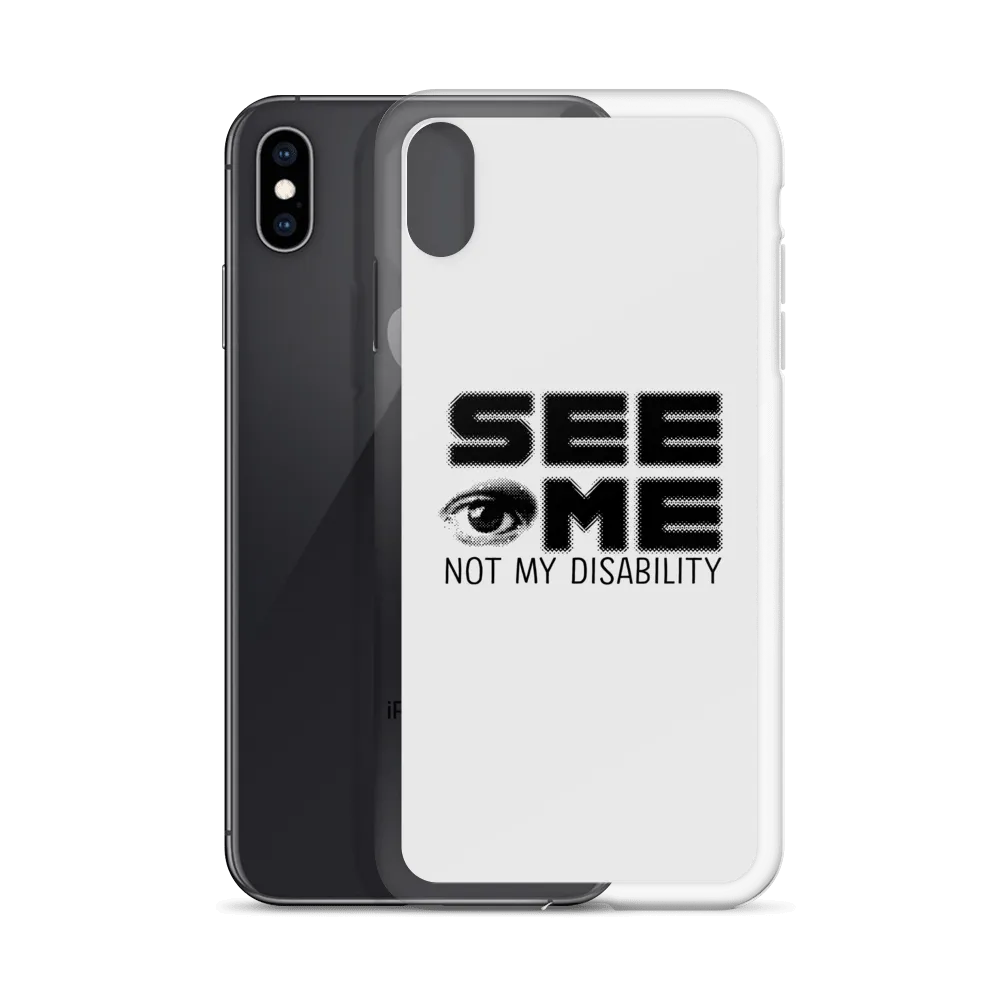 See Me Not My Disability (Halftone) iPhone Case