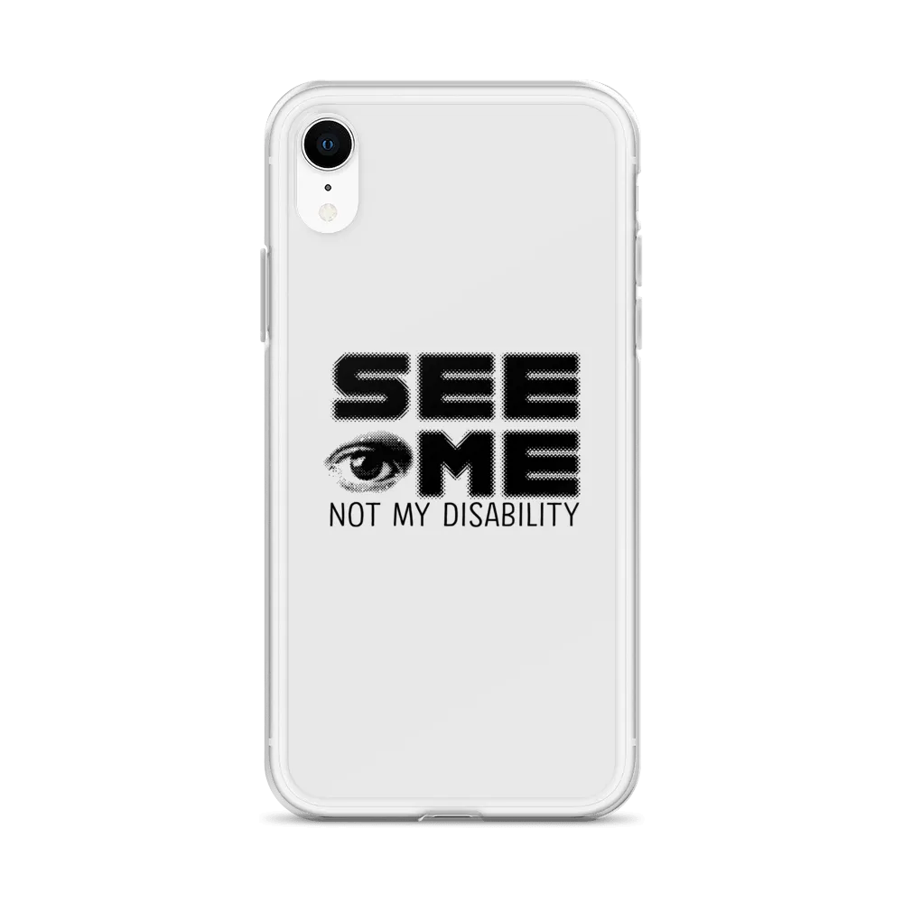 See Me Not My Disability (Halftone) iPhone Case