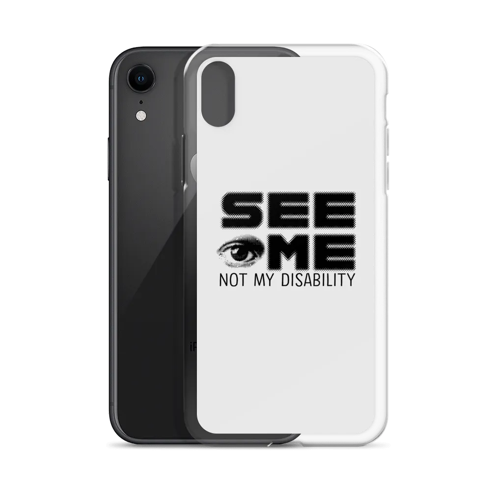 See Me Not My Disability (Halftone) iPhone Case