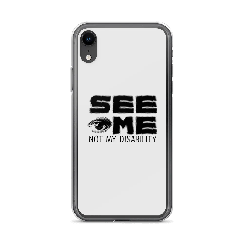 See Me Not My Disability (Halftone) iPhone Case