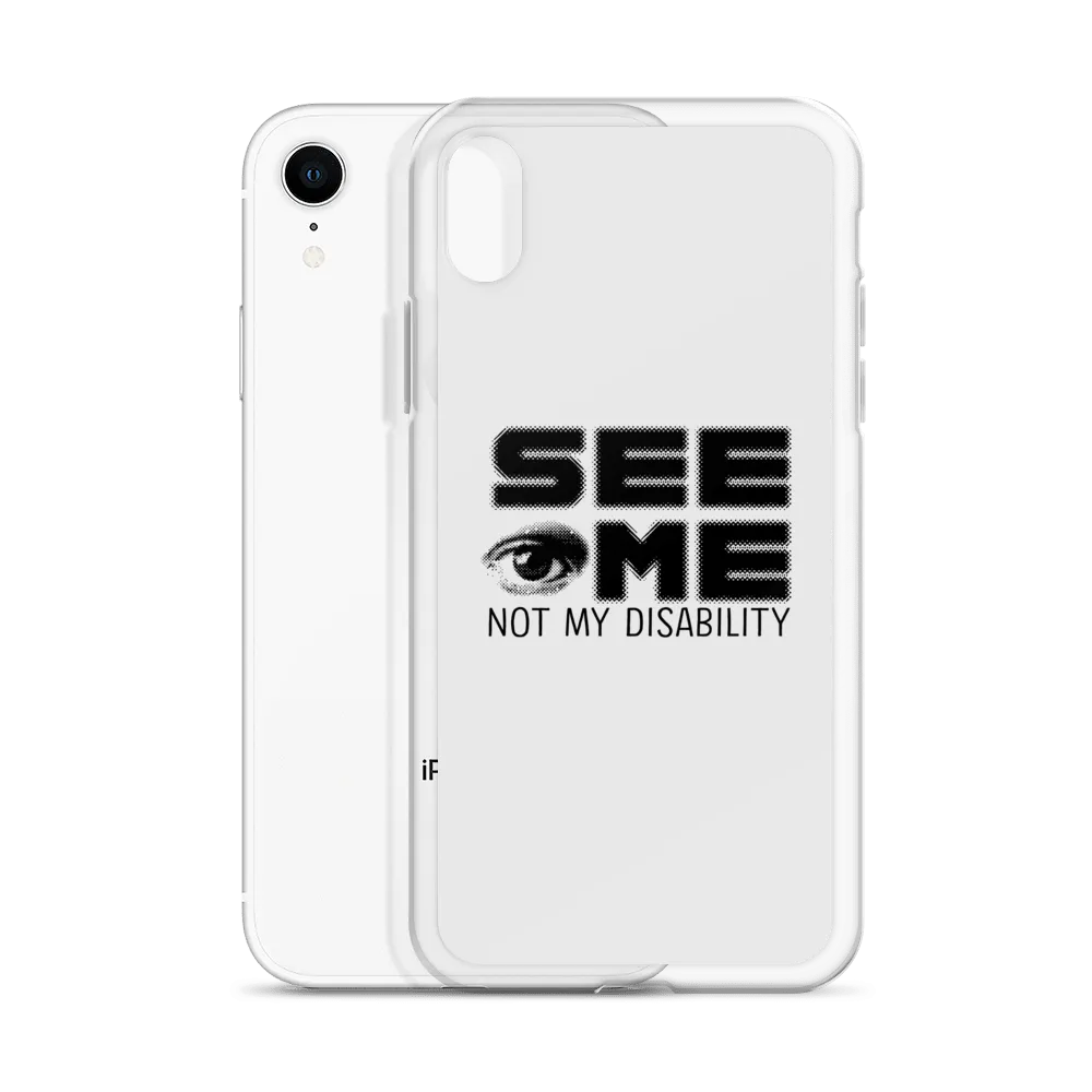 See Me Not My Disability (Halftone) iPhone Case