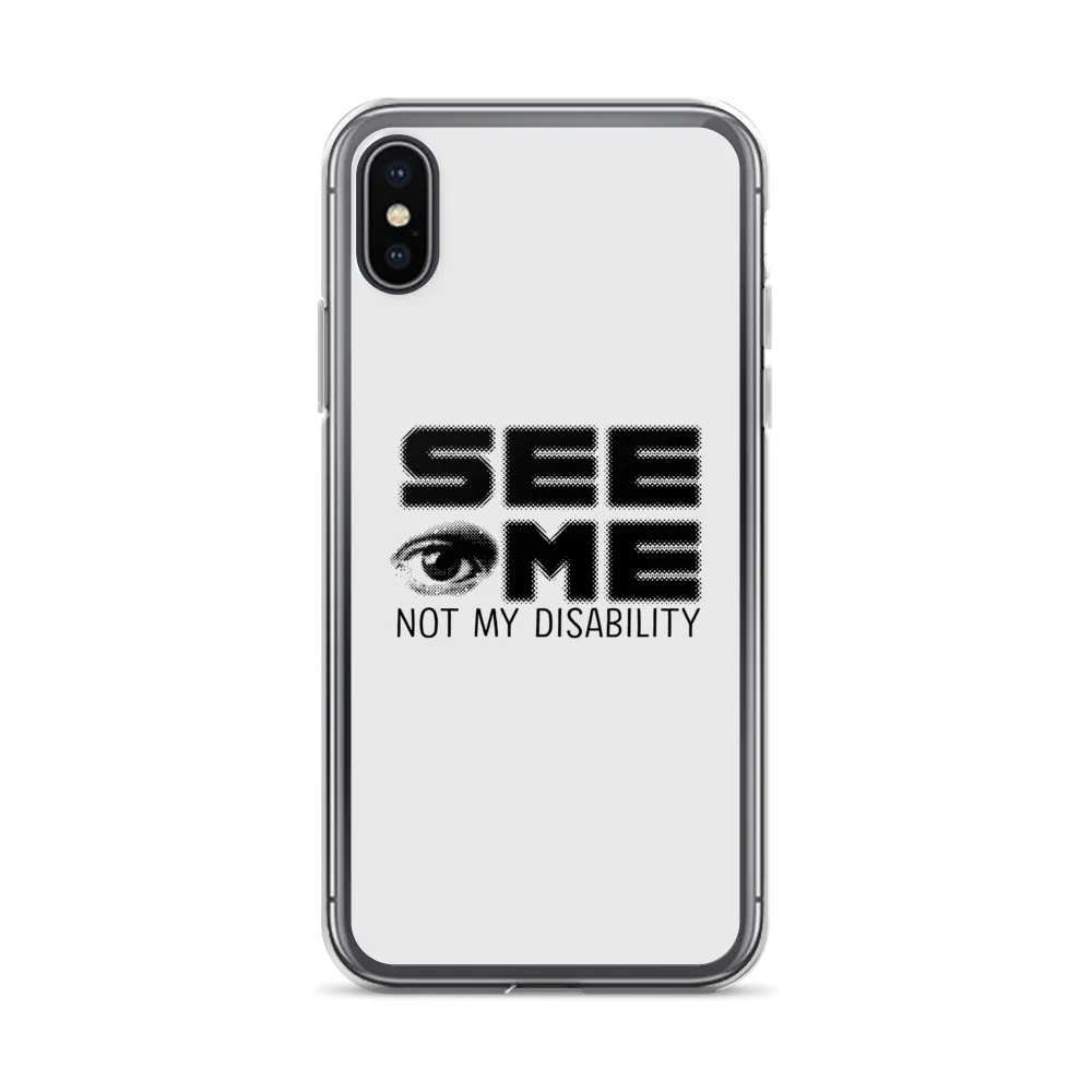 See Me Not My Disability (Halftone) iPhone Case
