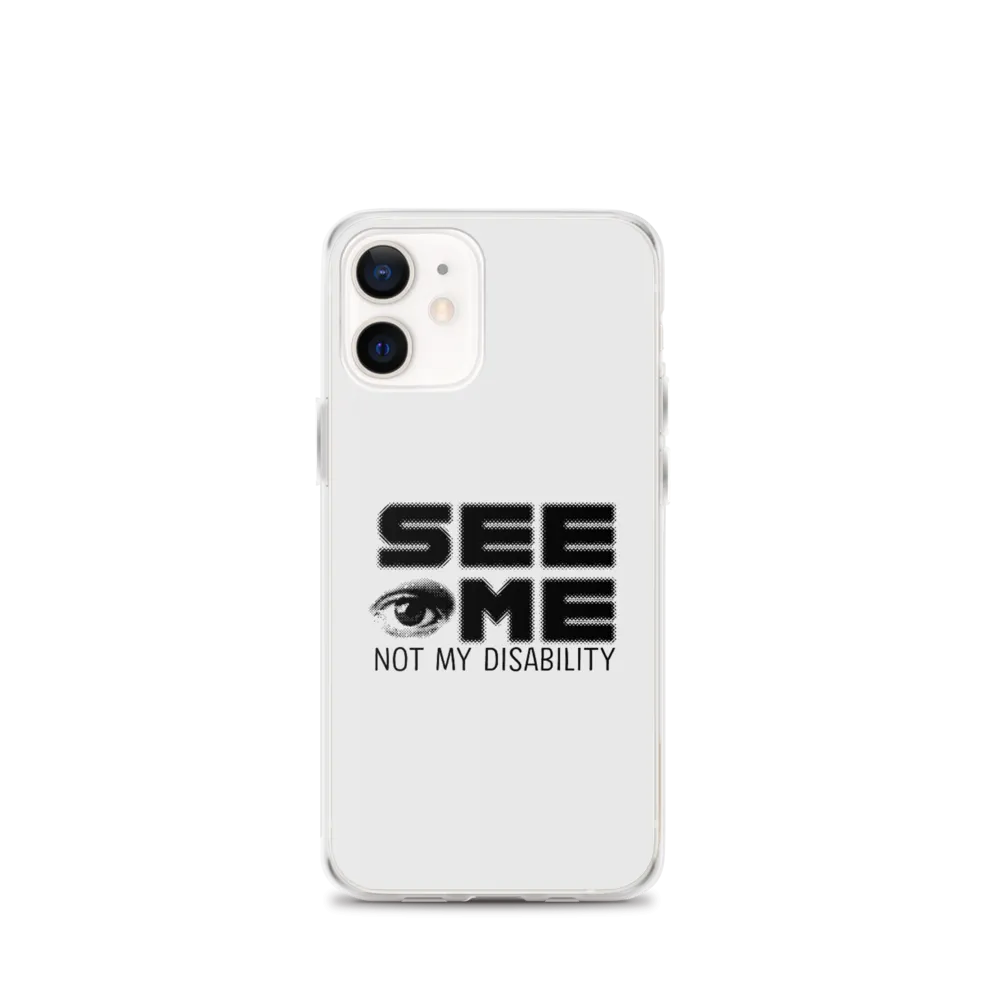 See Me Not My Disability (Halftone) iPhone Case