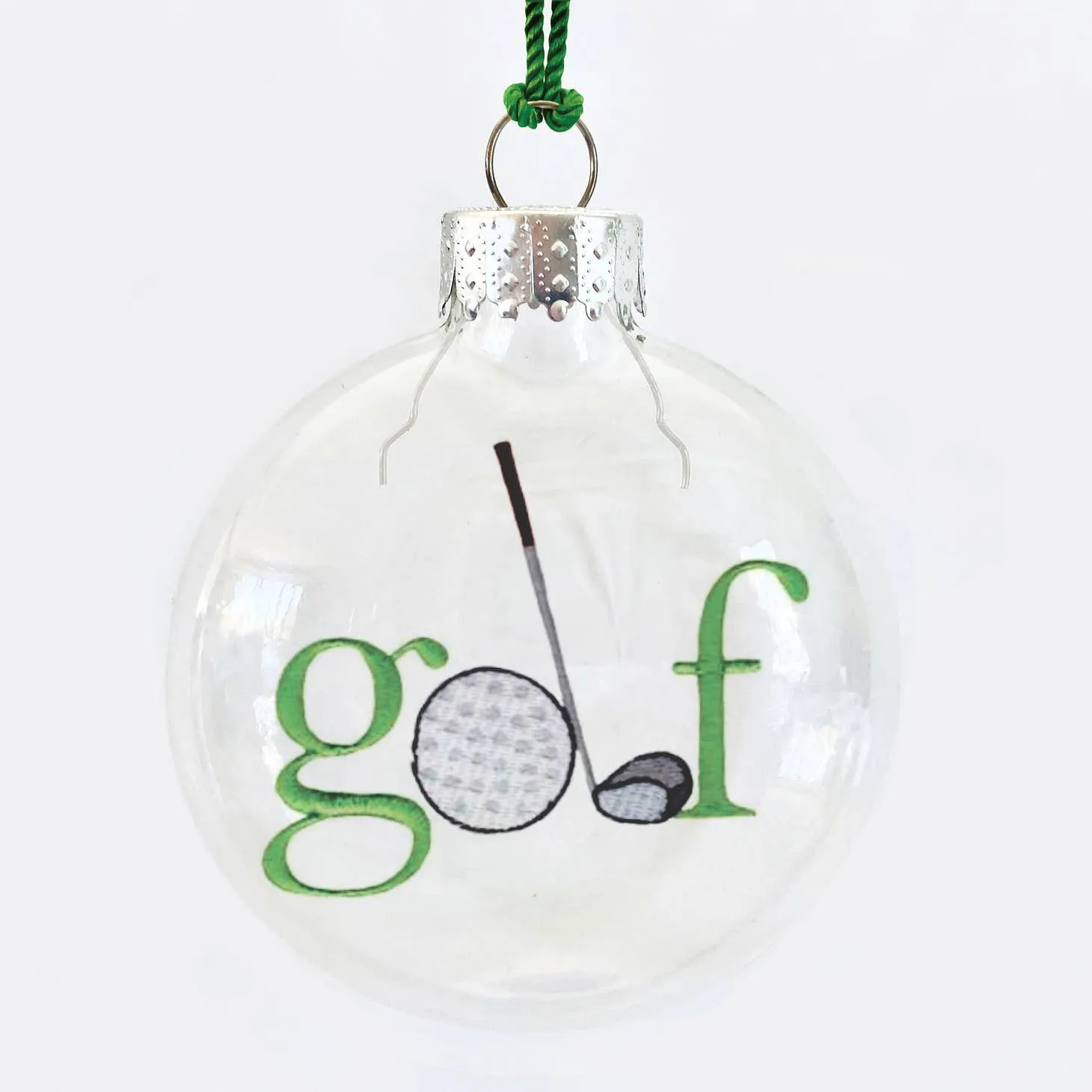 See Through Glass Holiday Ornament