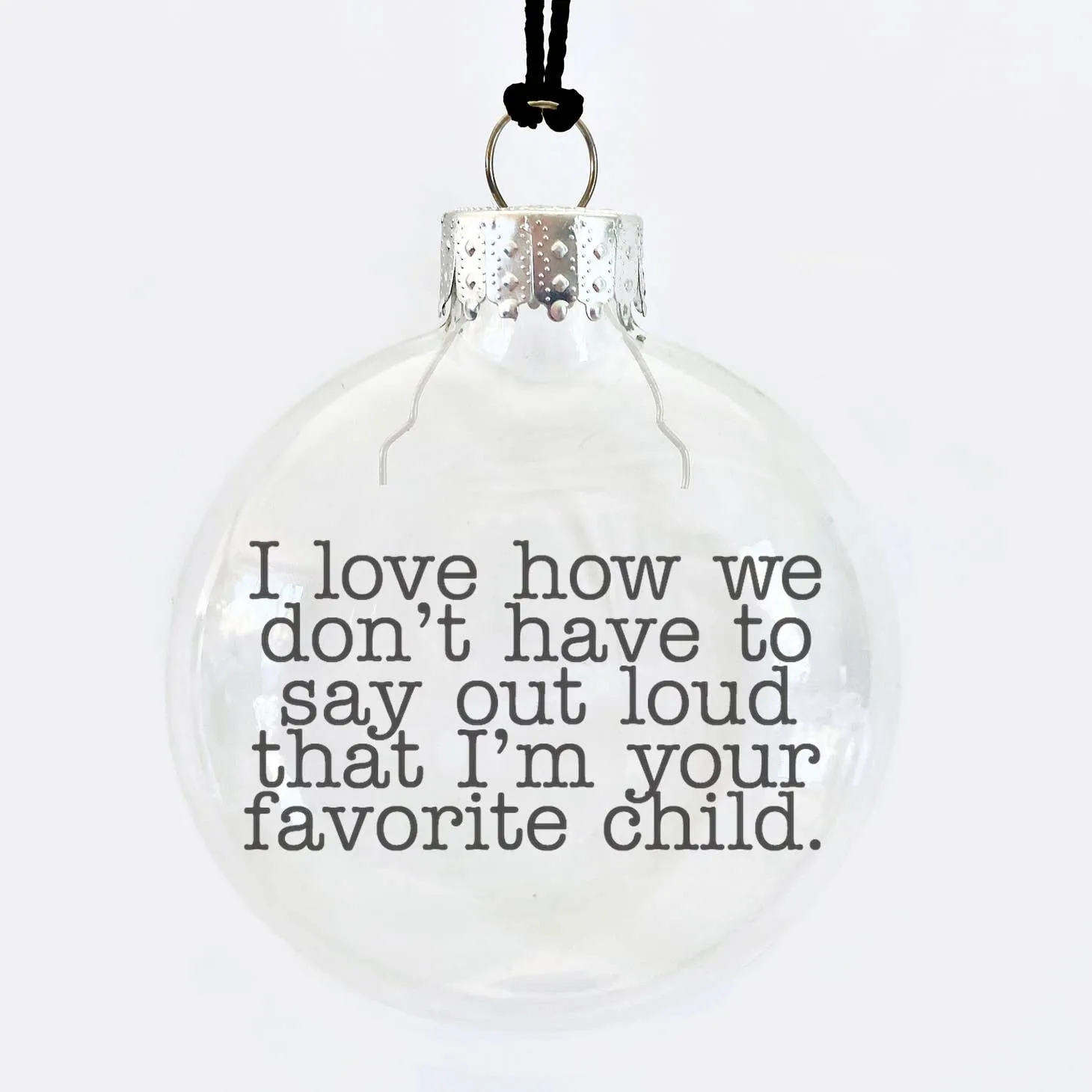 See Through Glass Holiday Ornament