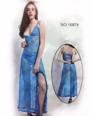 See Through Long Net Nighty - MN - 1687