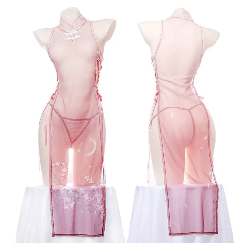 See-through Mesh Cheongsam UB99188