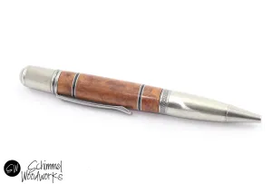 Segmented Burl Wood Ballpoint Pen