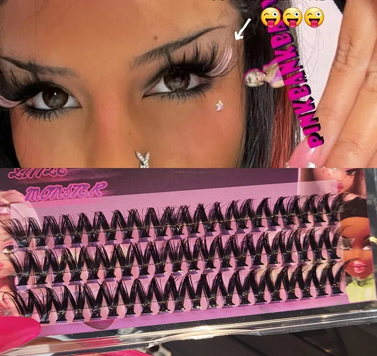 Segmented false eyelashes thick curling MK106