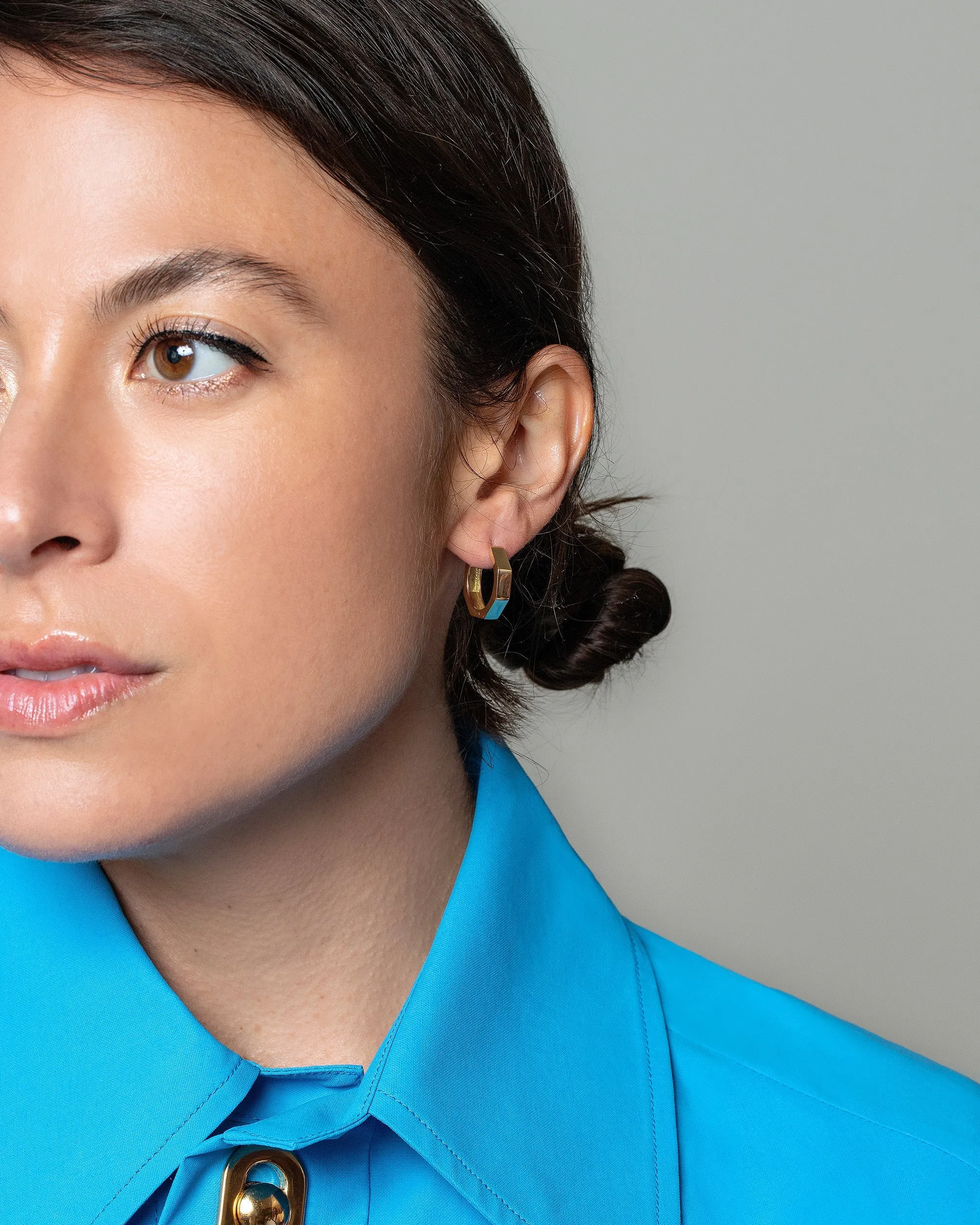 Segmented Hoop Earrings