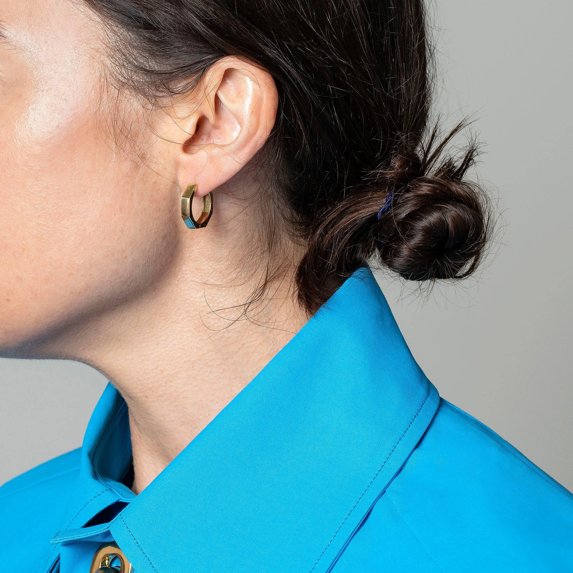 Segmented Hoop Earrings