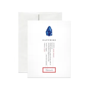 September Birthstone Greeting Card