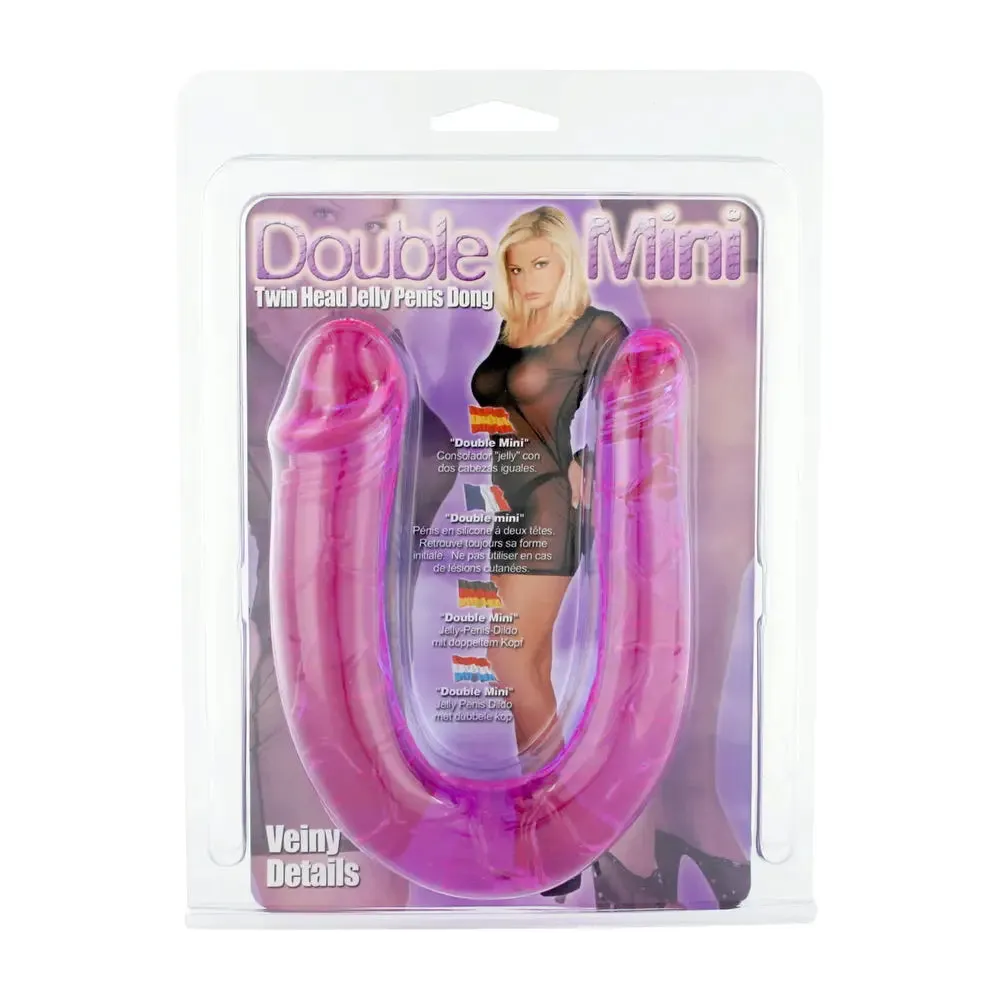 Seven Creation Purple Double Ended Dildo with Veined Detail