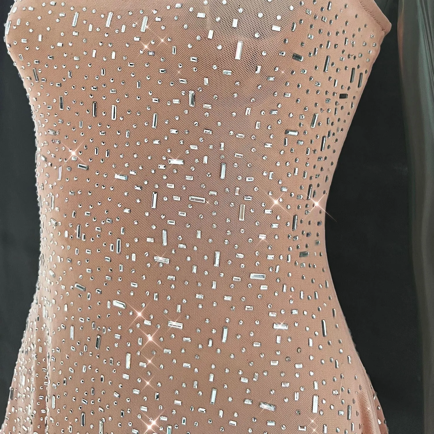 Sexy Diamond See Through Short Mini Party Dresses