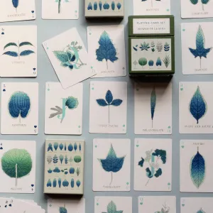Shapes of Leaves Playing Card Set